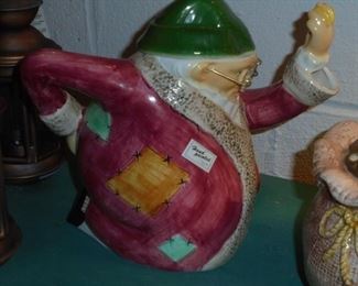 Hand painted Scrooge Dept 56 tea pot
