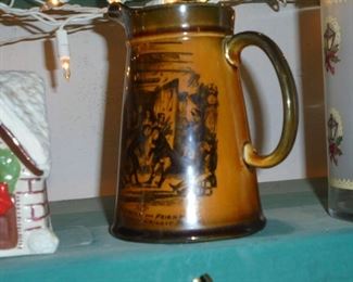 Brown pitcher 'Mr Pickwick & Friends'