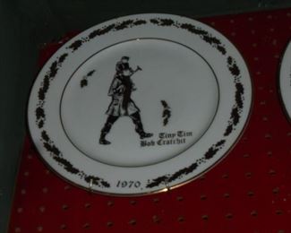 1970 plate Tiny Tim Bob Cratchit