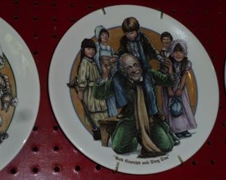 Bob Cratchit & Tiny Tim plate #2360