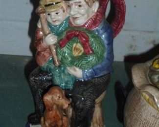 Fitz & floyd 1998 Bob Cratchit & Tiny Tim  pitcher