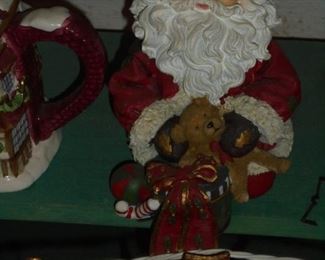 Cast Santa stocking hanger