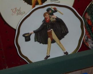 Norman Rockwell 3-D plate 