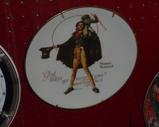 Norman Rockwell plate 'God Bless Us Everyone'