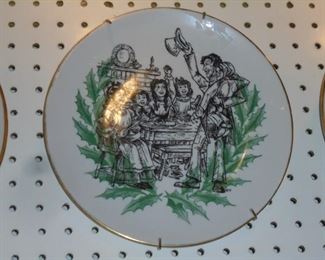 Seasons Greetings Shenango plate 1951