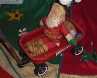 Santa in wagon