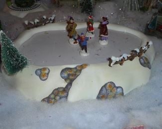 Electric ice skating rink