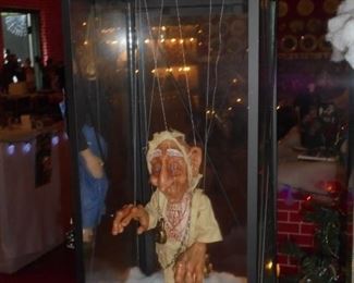 String puppet Christmas Past in lantern display