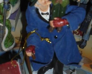 Tiny Tim held by Scrooge