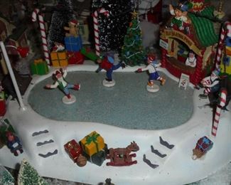 Electric ice skating rink