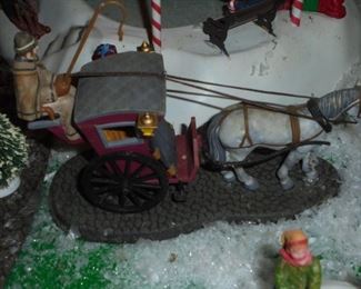 Horse & red carriage