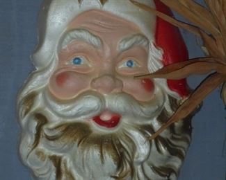 Vintage styrofoam Santa head 