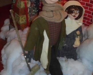 Hand made 3' tall Tiny Tim