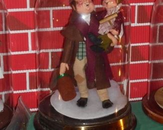 Glass domed 'Annalee' Bob Cr & Tiny Tim #1364