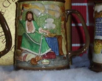 Collectable tankards: #3097/1500 signed on bottom