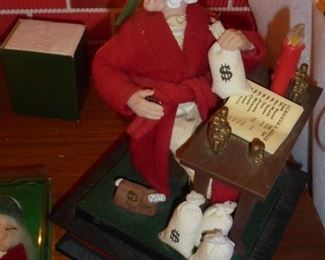Dept 56 Scrooge @ desk mechanical 