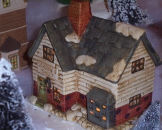 Dept 56:  Scrooge & Marley house lit