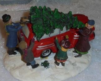 Family loading tree on car ceramic