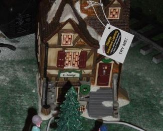 Lit Scrooge house