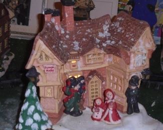 Lit Scrooge house