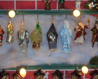 Vintage glass blown ornaments
