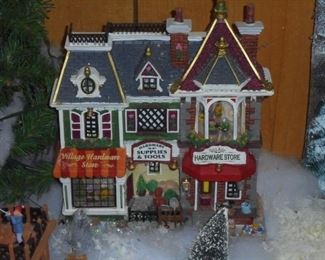 Village hardware store lit