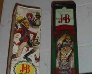 J & B Rare Scotch tin & green tin