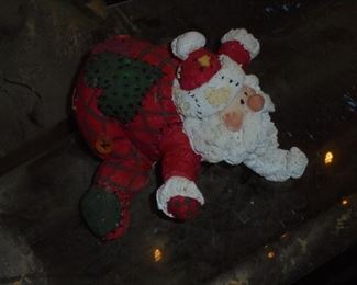 Santa stocking hanger