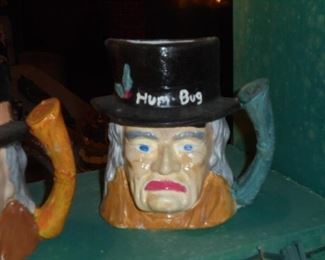 5 Scrooge head mugs