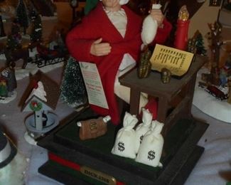 Mechanical Scrooge at desk