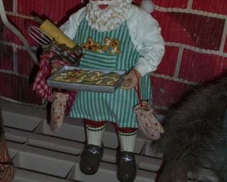 Santa w/ginger bread cookies