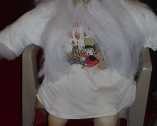 Bah Humbug Scrooge in chair