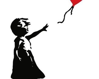 Girl with Heart Balloon by Banksy