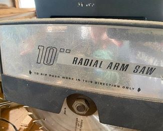 Powr-Kraft 10” Radial Arm Saw