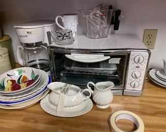 Kitchen - toaster, coffee pot, bowls & more