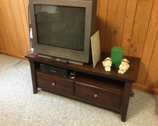 Entertainment table with TV