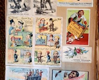 Victorian card collection