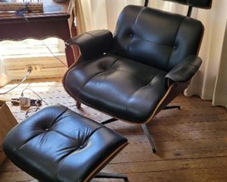 Eames knock off chair and footstool