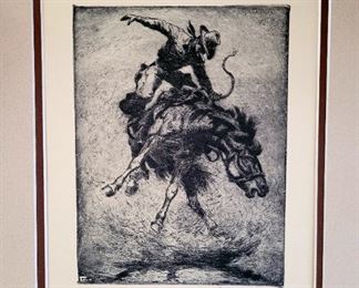 Olaf Weighorst signed etching