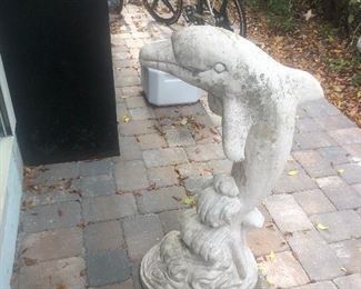 Pair of very heavy vintage dolphin statues located at my place off Sarno 
$150 each or  both  $250