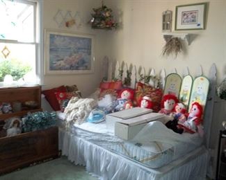 Lane cedar chest & Raggedy Anns