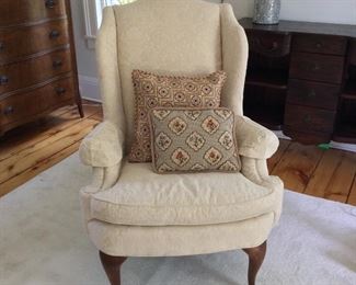 Upholstered wing chair 