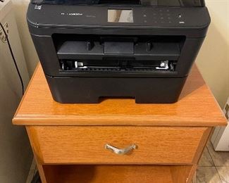 brother all-in-one printer/fax/copier, side table