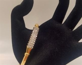 AVAILABLE FOR PRESALE. 3 Row Diamond Bracelet. Approx. 0.70 cts., 6.3 dwt.