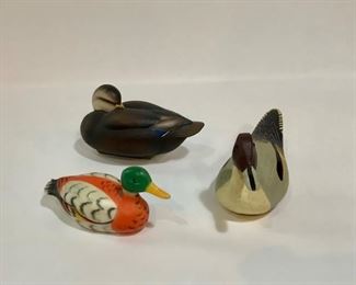 Painted duck figurine