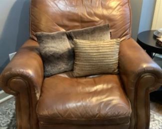 Leather recliner