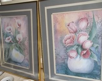 beautiful watercolor prints from art show