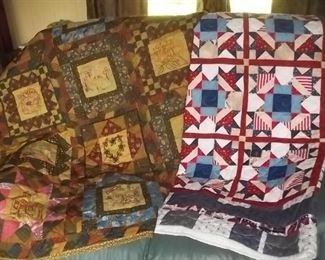 new, never used artisan quilts
