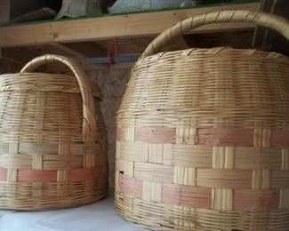 vintage large baskets