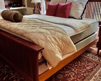 KING ORTHOPEDIC PREMIER SUPER PILLOW TOP MATTRESS AND BOX SPRING, 3 YEARS NEW